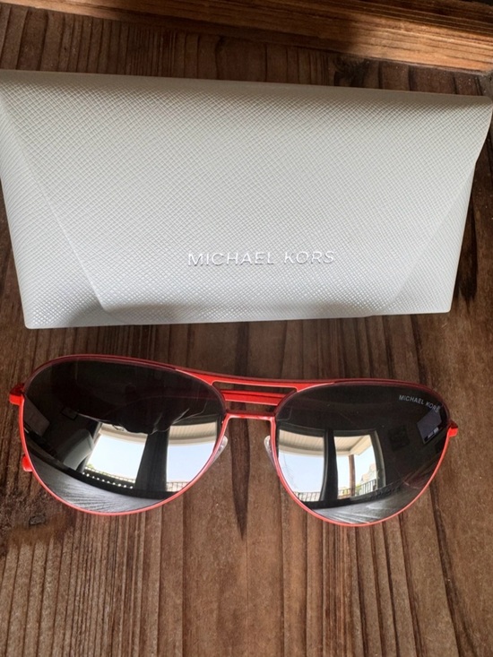 Michael Kors Accessories - Michael Kors Orange and Black Aviator Sunglasses